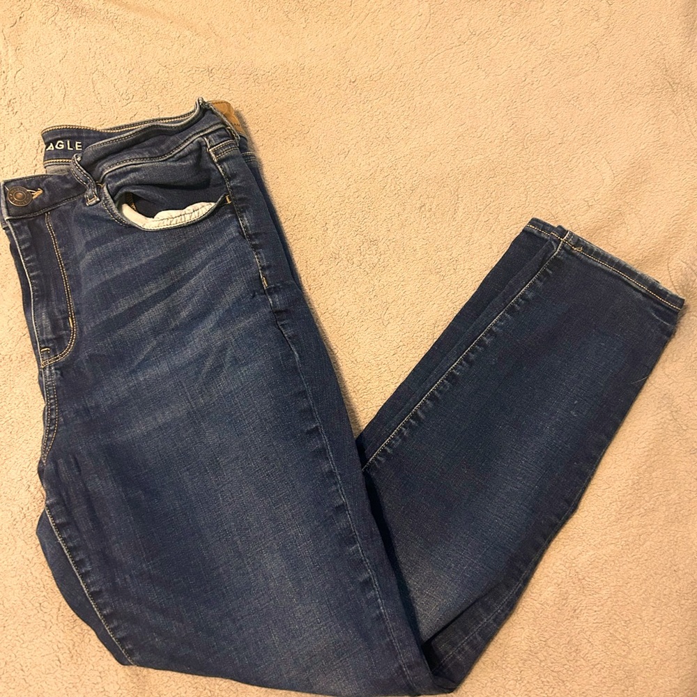 American Eagle Women’s high rise jegging size 14. No smoking house.